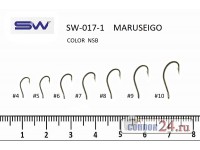 Крючки SUNG WOON SW-017-1 Maruseigo, цв. NSB, уп. 100 шт.